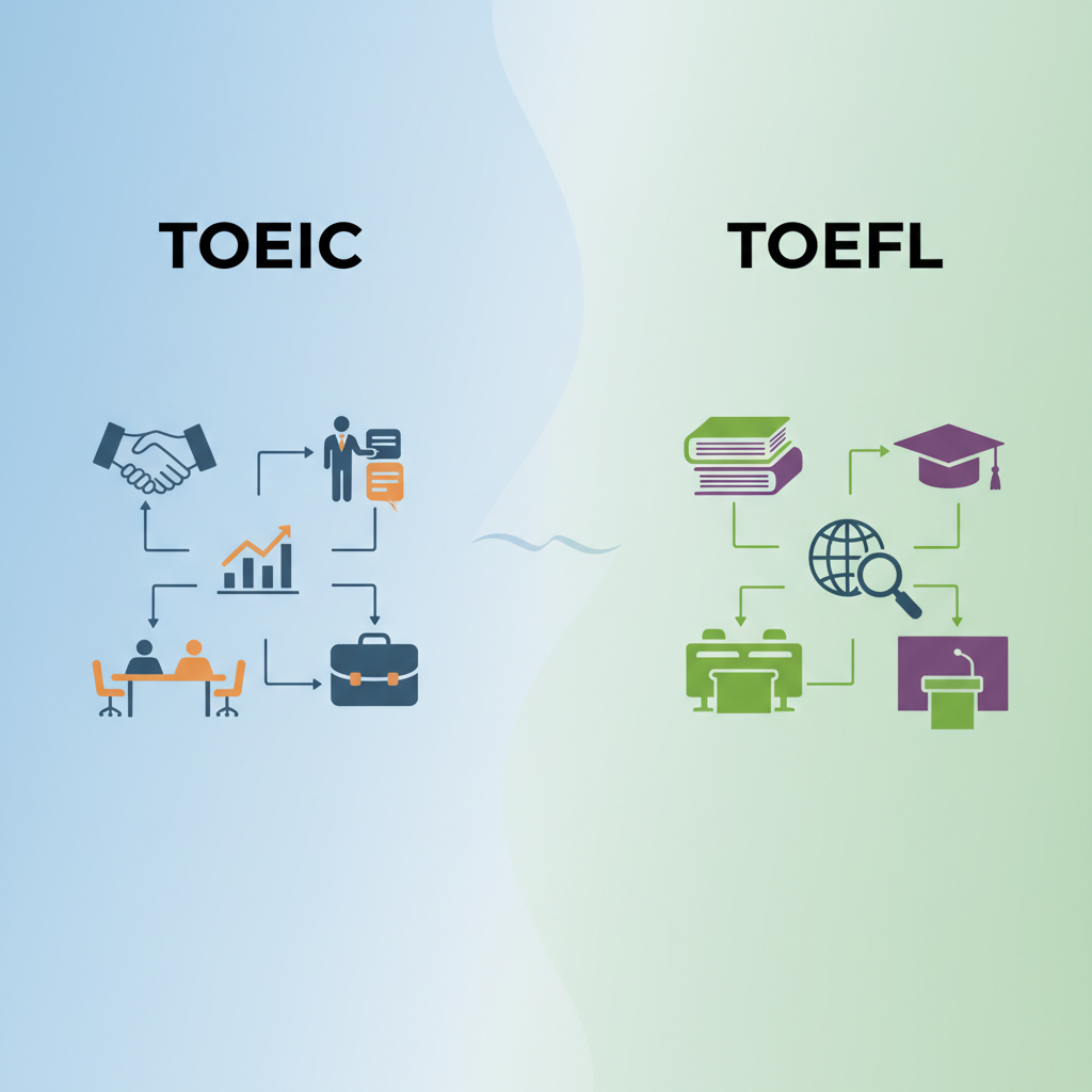 Image pour toeic ou toefl difference
