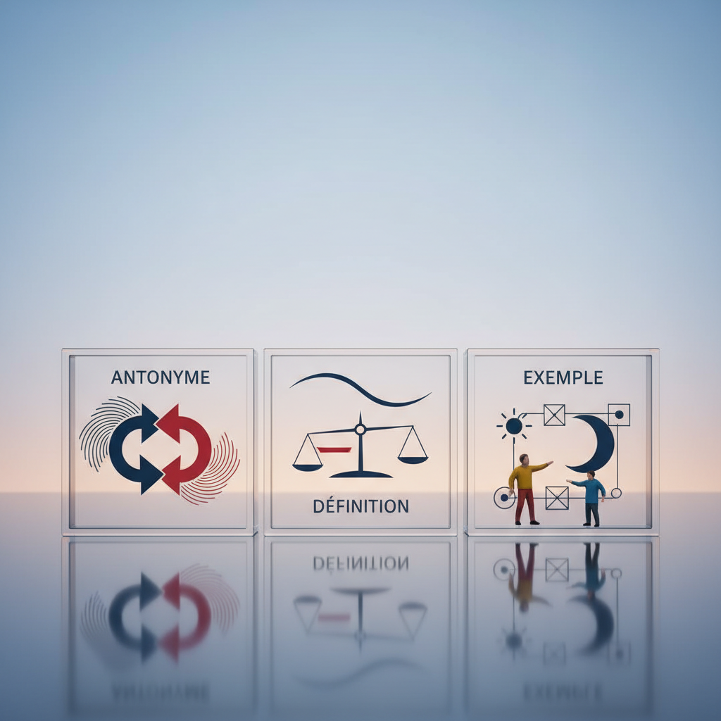Image pour antonyme définition exemple