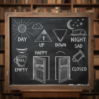 Image pour liste des antonymes les plus courants