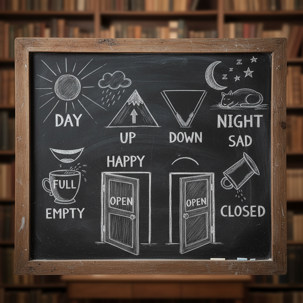 Image pour liste des antonymes les plus courants