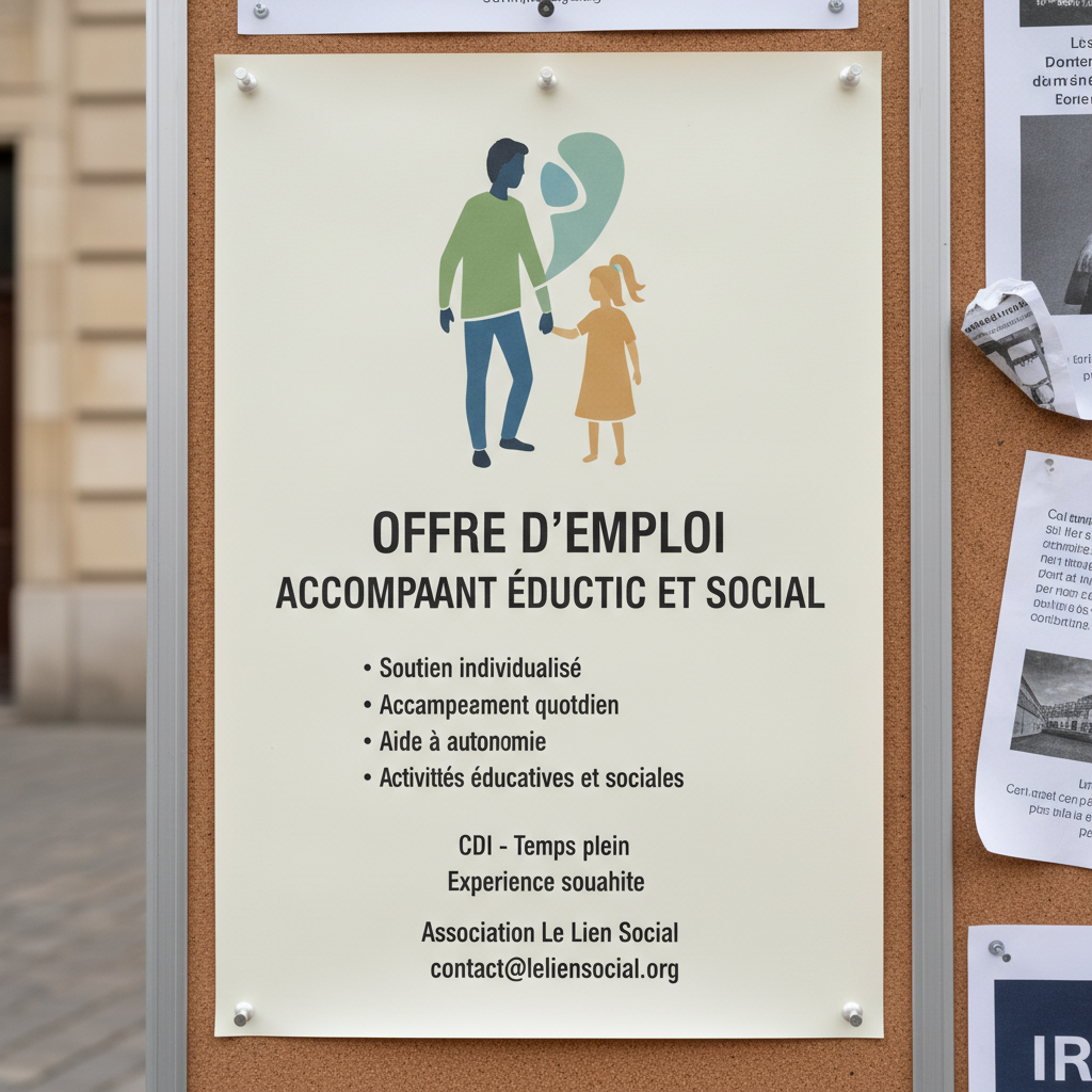 Image pour offre d'emploi accompagnant educatif et social