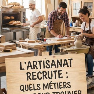 L'artisanat recrute quels métiers viser pour trouver un emploi