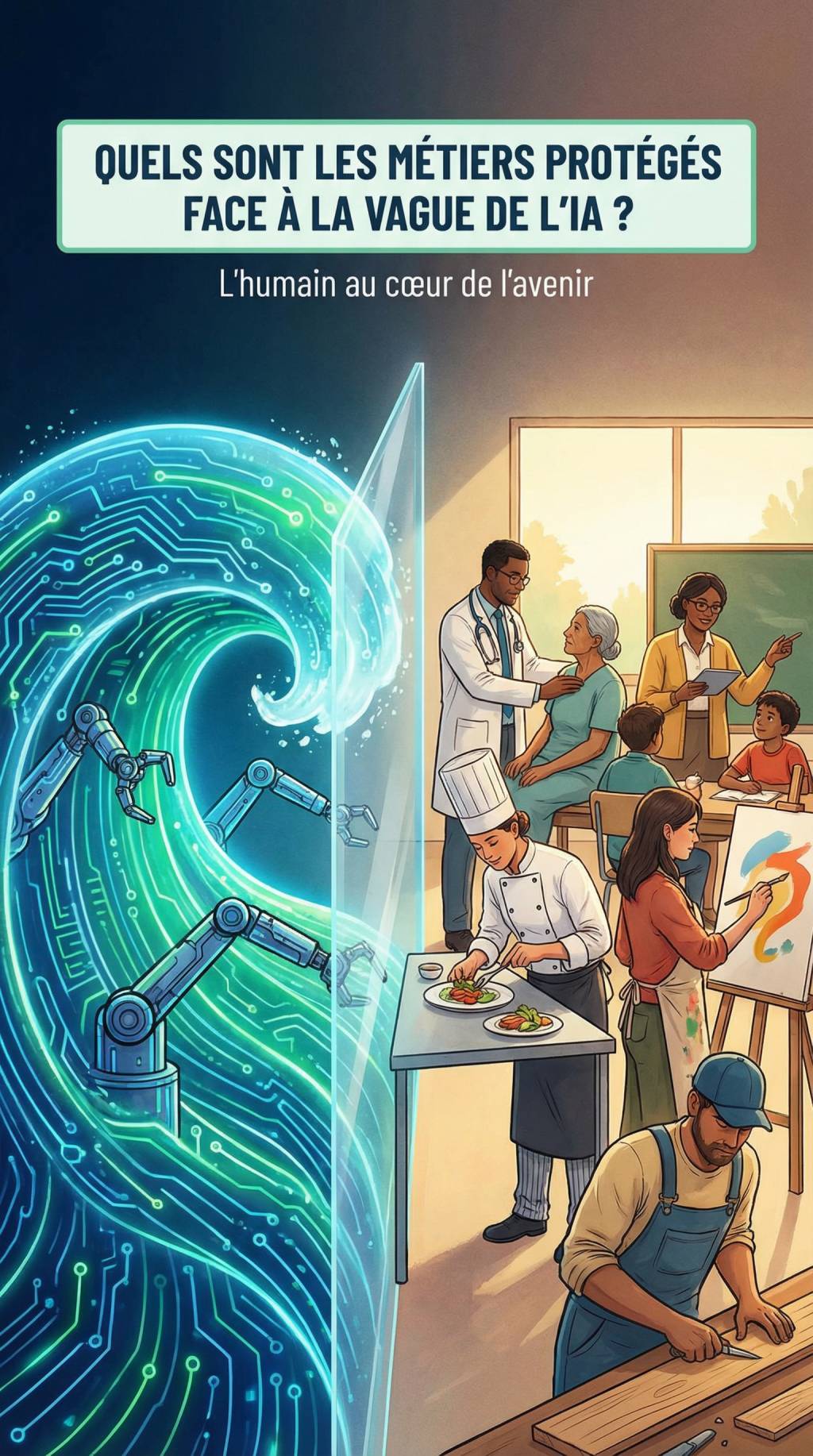 Quels sont les métiers protégés face à la vague de l'IA