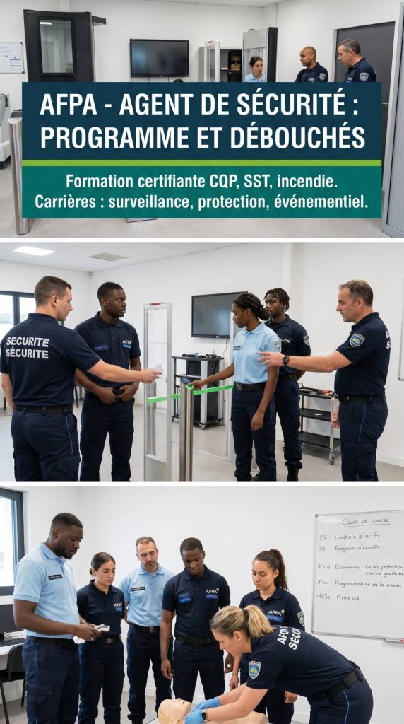 Afpa agent de sécurité : formation, programme et débouchés