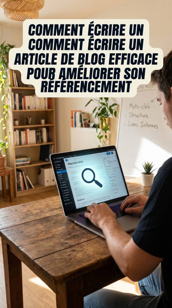 Comment écrire un article de blog efficace pour améliorer son référencement