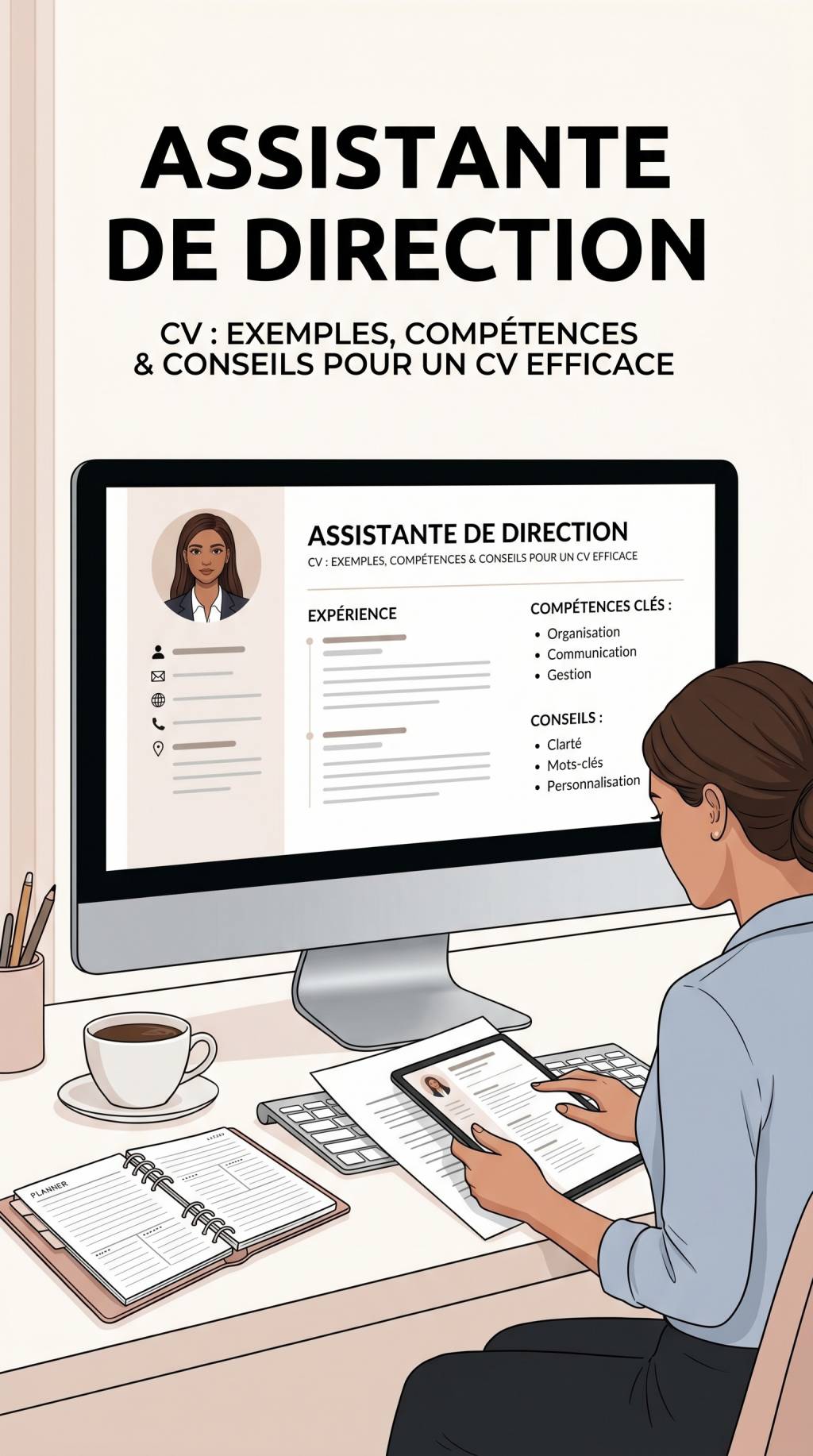 Assistante de direction cv : exemples, compétences et conseils pour un cv efficace