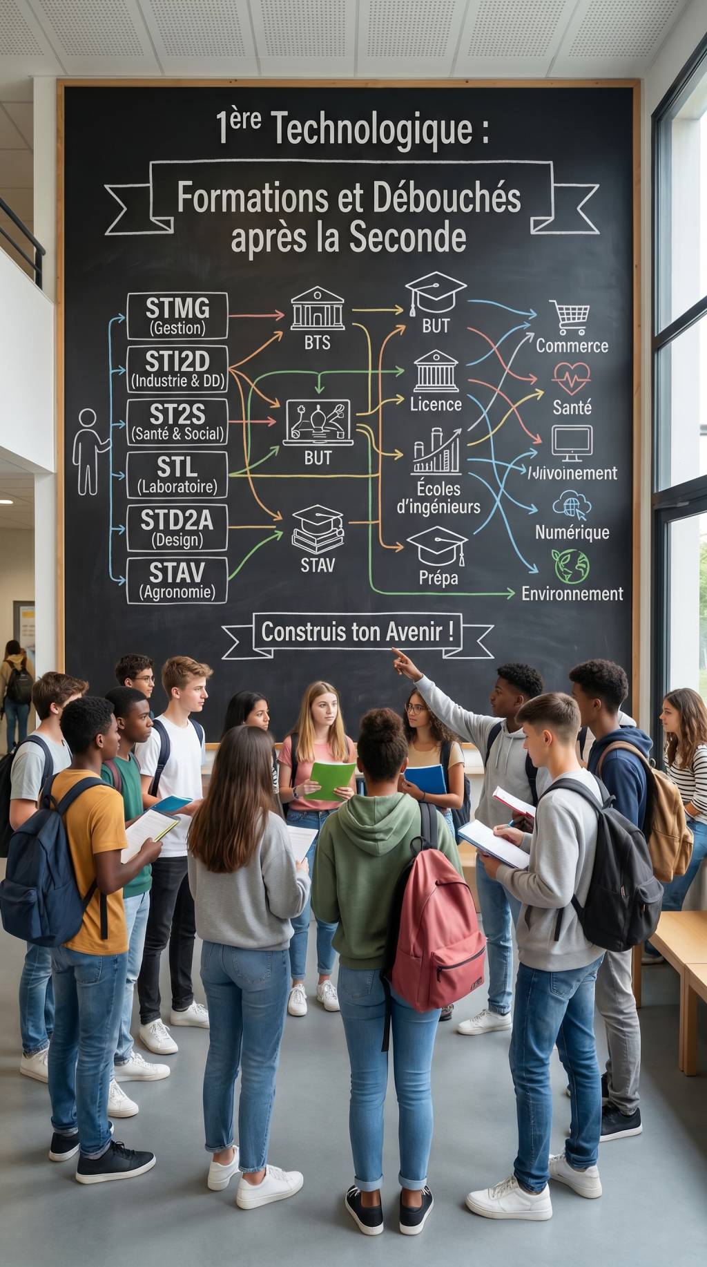 1er technologique : quelles formations et débouchés après la seconde ?