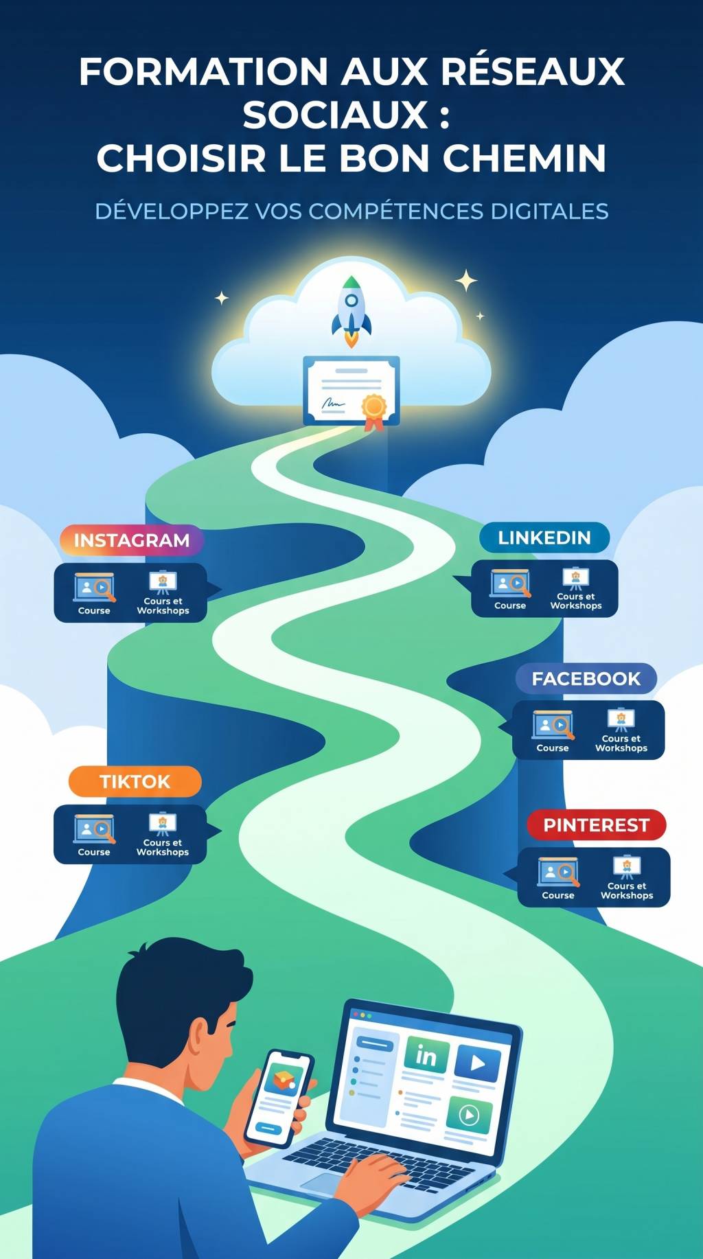 Formation aux réseaux sociaux : choisir la meilleure formation pour développer vos compétences digitales