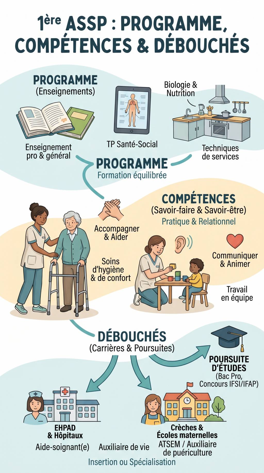 1ere assp : programme, compétences et débouchés de la formation