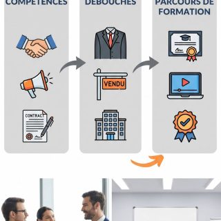 Formation négociateur immobilier : compétences, débouchés et parcours de formation